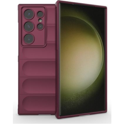 Mobigear Bumpy Coque Samsung Galaxy S24 Ultra Coque arrière en TPU Souple - Rouge