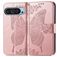 Mobigear Butterfly Housse Google Pixel 10 Etui Porte-Monnaie - Rose doré
