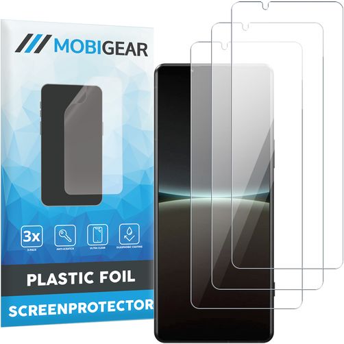 Mobigear Sony Xperia 5 IV Protection d'écran Film - Compatible Coque (Lot de 3)