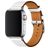 Mobigear Torino Bracelet Cuir Apple Watch Fermeture boucle ardillon - 49/46/45/44 mm - Blanc