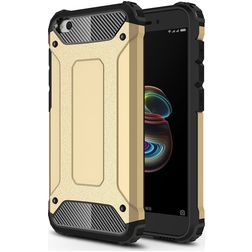 Mobigear Outdoor Coque Xiaomi Redmi Go Coque arrière Rigide Anti-Chocs - Or