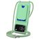 Mobigear Lanyard Card iPhone 17 Pro Coque avec cordon en Silicone et Porte-Cartes - Vert