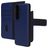 Mobiparts Housse Samsung Galaxy S26 Etui avec Coque Détachable en Cuir Véritable Porte-Monnaie - Bleu