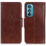 Mobigear Classy Housse Motorola Edge 30 Etui Porte-Monnaie - Marron