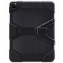 Xccess Survivor Essential Coque iPad Pro 12.9 Pouces (2021) Coque arrière en Plastique rigide,Silicone + Support Amovible - Noir