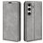 Mobigear Retro Slim Housse Samsung Galaxy S24 FE Etui Porte-Monnaie - Gris