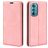 Mobigear Retro Slim Motorola Edge 30 Étui Portefeuille - Rose