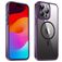 Valenta Trend Coque iPhone 15 Pro Max MagSafe Coque arrière Rigide - Transparent / Violet