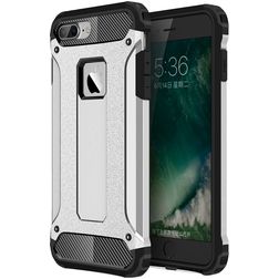 Mobigear Outdoor Coque iPhone 8 Plus Coque arrière Rigide Anti-Chocs - Argent
