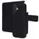 Mobiparts Housse iPhone 17 Etui avec Coque Détachable en Cuir Véritable Porte-Monnaie - Noir