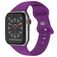 Mobigear Sport Dual Bracelet Silicone Apple Watch Fermeture à clou et passant - 49/46/45/44 mm - Lilas