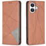 Mobigear Rhombus Slim Housse iPhone 17 Etui - Marron