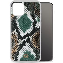 Mobilize Magnet Gelly Coque iPhone 12 Mini Coque arrière en TPU Souple Anti-Chocs - Green Snake