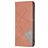 Mobigear Rhombus Slim Housse OPPO A76 Etui - Marron
