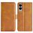 Mobigear Slim Magnet Housse Samsung Galaxy S25 Edge Etui Porte-Monnaie - Cognac