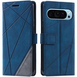 Mobigear Rhombus Google Pixel 9 Pro Étui Portefeuille - Bleu