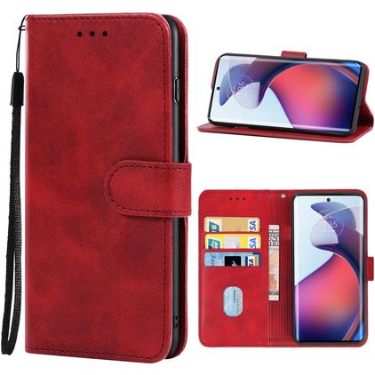 Mobigear Wallet Motorola Moto G72 Étui Portefeuille - Rouge