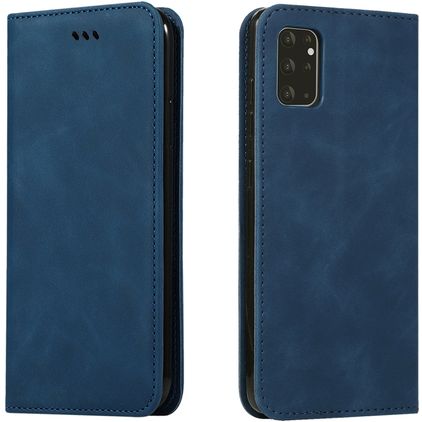 Mobigear Retro Slim Samsung Galaxy S20 Plus Étui Portefeuille - Bleu