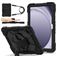 Mobigear SureGrip Xtreme Coque Samsung Galaxy Tab A9 Plus (2023) Coque arrière en Plastique rigide,Silicone + Bandoulière + Support Amovible - Noir