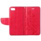 Mobigear Flowers Housse iPhone SE (2020) Etui Porte-Monnaie - Magenta