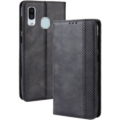 Mobigear Sensation Samsung Galaxy A20e Étui Portefeuille - Noir