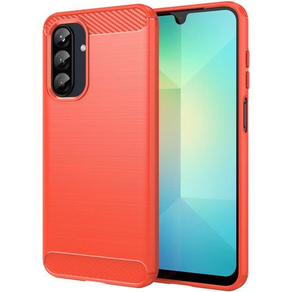 Mobigear Brushed Slim Samsung Galaxy A26 TPU souple Coque arrière - Rouge
