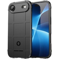 Mobigear Rugged Shield iPhone Air TPU souple Coque arrière Antichoc - Noir
