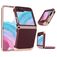 Mobigear Non-slip Armor Coque Samsung Galaxy Z Flip 5 Coque arrière Rigide Anti-Chocs - Rouge