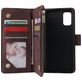 Mobigear Zipper Housse Samsung Galaxy A41 Etui Porte-Monnaie - Marron