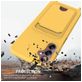 Mobigear Lanyard Card Samsung Galaxy A16 Coque avec cordon en Silicone et Porte-Cartes - Jaune