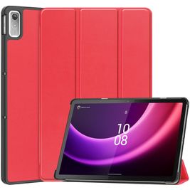 Mobigear Tri-Fold Coque Lenovo Tab P11 Gen 2 Etui - Rouge