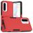 Mobigear Heavy Armor Samsung Galaxy A36 Plastique rigide Coque arrière Antichoc - Rouge