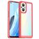 Mobigear Crystal OPPO Reno 7 Lite Plastique rigide Coque arrière - Transparent / Rouge