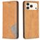 Mobigear Rhombus Slim Housse iPhone 17 Pro Etui - Cognac