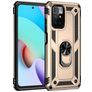 Mobigear Armor Ring Coque Xiaomi Redmi 10 4G Coque arrière Rigide Anti-Chocs avec Anneau-Support - Or