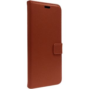 Valenta Gel Skin Housse iPhone 15 Plus Etui en Cuir Véritable Porte-Monnaie - Marron