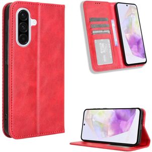 Mobigear Sensation Housse Samsung Galaxy A56 Etui Porte-Monnaie - Rouge