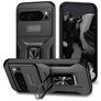 Mobigear Armor Ring Cam Slide Coque Google Pixel 9 Pro XL Coque arrière Rigide Anti-Chocs avec Anneau-Support et Protecteur Lentilles - Noir