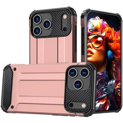 Mobigear Outdoor Coque iPhone 17 Pro Coque arrière Rigide Anti-Chocs - Rose doré