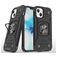 Mobigear Armor Ring Coque iPhone 13 Pro Max Coque arrière Rigide Anti-Chocs avec Anneau-Support - Noir