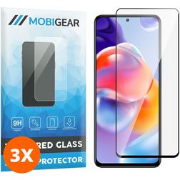 Mobigear Premium Xiaomi Redmi Note 11 Pro Plus 5G Verre trempé Protection d'écran - Compatible Coque - Noir (Lot de 3)