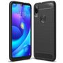 Mobigear Brushed Slim Coque Xiaomi Mi Play Coque arrière en TPU Souple - Noir