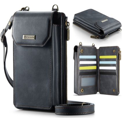 CaseMe ME40 Crossbody Sac téléphone - Large - Noir