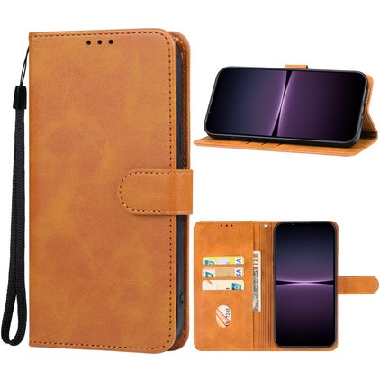 Mobigear Wallet Sony Xperia 1 V Étui Portefeuille - Marron