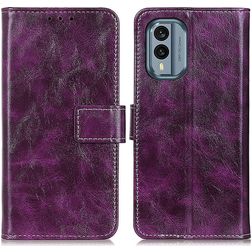 Mobigear Basic Housse Nokia X30 Etui Porte-Monnaie - Violet