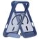 Mobiparts Hardcover Coque iPhone 18 Pro Max MagSafe Coque arrière Rigide avec Support Amovible - Satin Blue