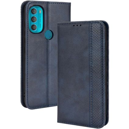 Mobigear Sensation Housse Motorola Moto G71 5G Etui Porte-Monnaie - Bleu