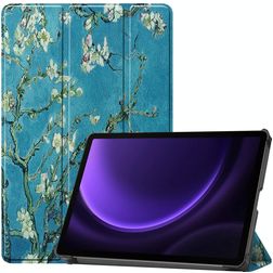 Mobigear Tri-Fold Coque Samsung Galaxy Tab S10 FE Etui - Almond Blossoms