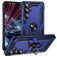 Mobigear Armor ring Coque Samsung Galaxy S25 FE Coque arrière Rigide Anti-Chocs avec Anneau-Support - Bleu