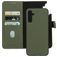 Mobiparts Housse Samsung Galaxy A14 Etui avec Coque Détachable en Cuir Véritable Porte-Monnaie - Vert